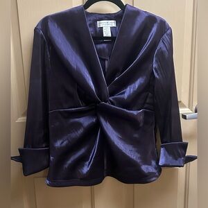 Gorgeous Purple Satin Blouse